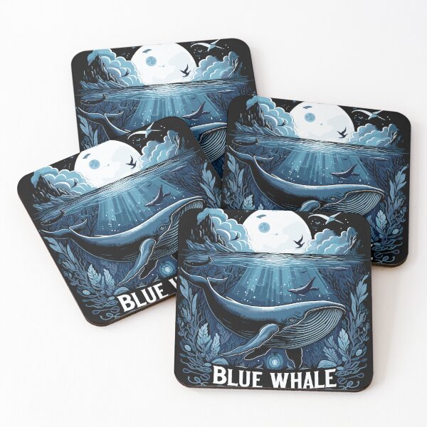 Item preview, Dark Shadows Blue Whale designed and sold by bihtti.