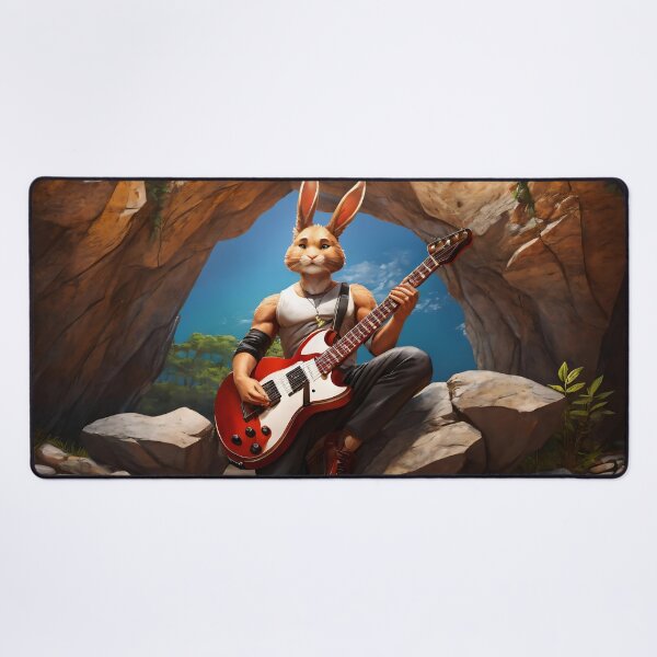 Item preview, A sporty rabbit with a guitar designed and sold by Sopilka.