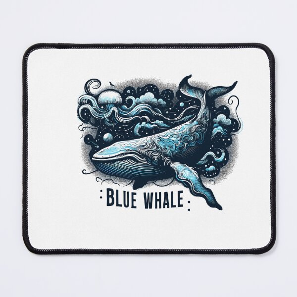 Item preview, Dark Shadows Blue Whale designed and sold by bihtti.