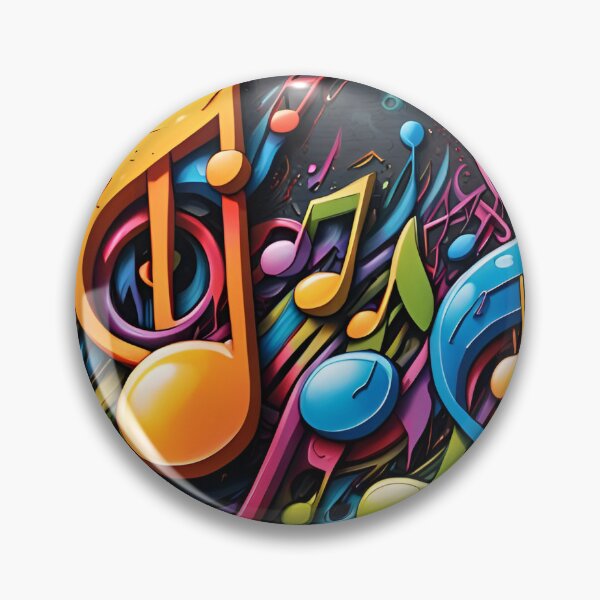 Item preview, Colorful Graffiti Music Notes designed and sold by DisneyKrayzie.