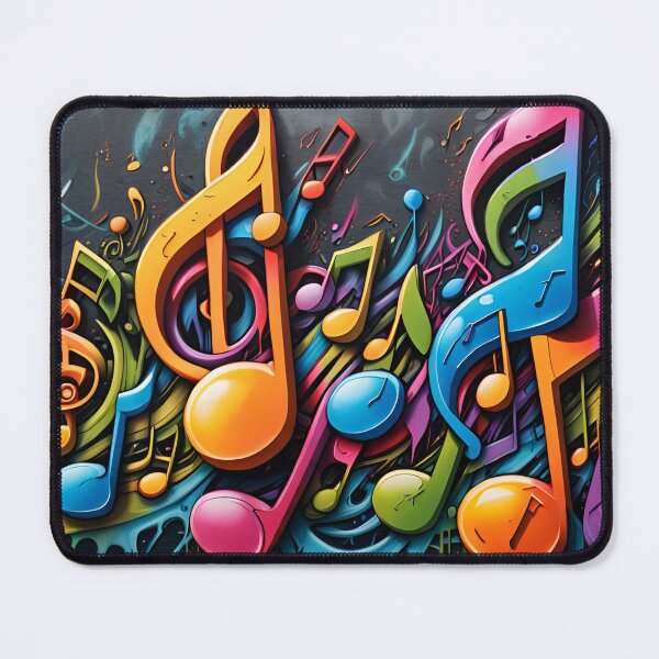Item preview, Colorful Graffiti Music Notes designed and sold by DisneyKrayzie.