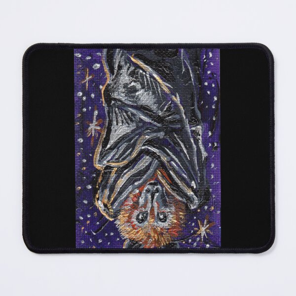 Item preview, Realistic Painted Bat on Purple Galaxy designed and sold by skybluekitty.