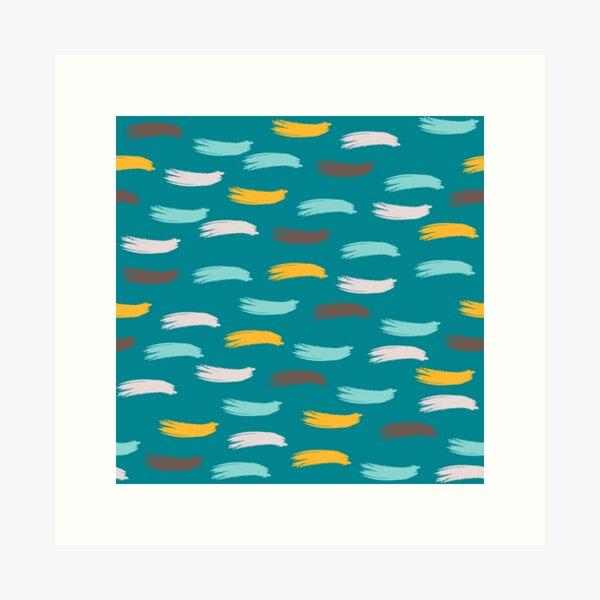 Item preview, Beautiful Blue and Yellow Paint Brush theme designed and sold by EMMonovi.