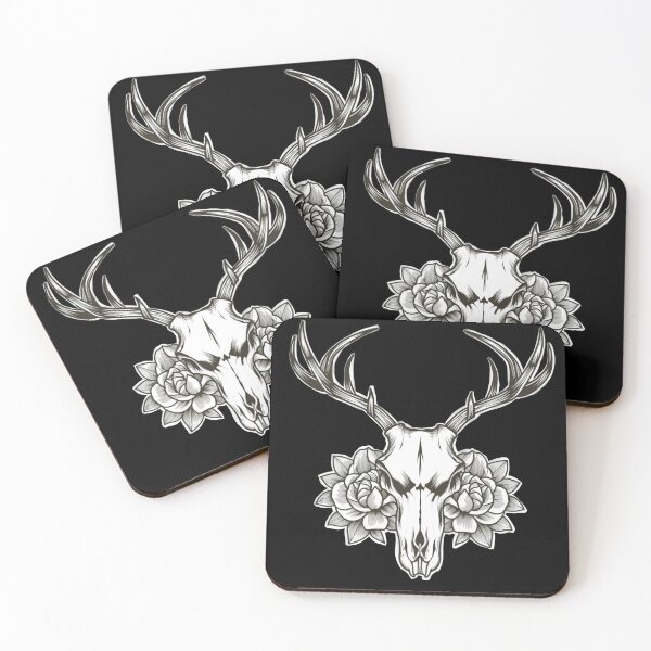 Item preview, Oh deer! unisex Deer Skull with flowers designed and sold by ISFdraw.