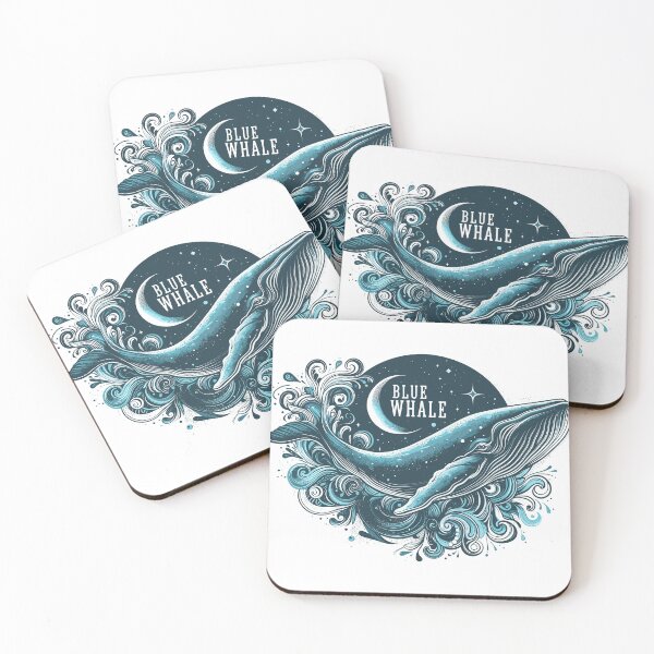Item preview, Dark Shadows Blue Whale designed and sold by bihtti.