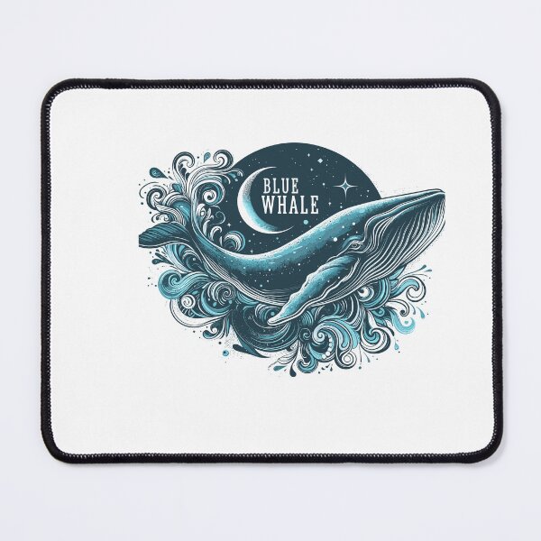 Item preview, Dark Shadows Blue Whale designed and sold by bihtti.