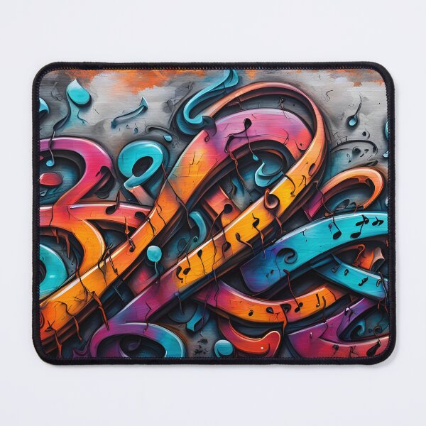 Item preview, Colorful Graffiti Music Notes designed and sold by DisneyKrayzie.