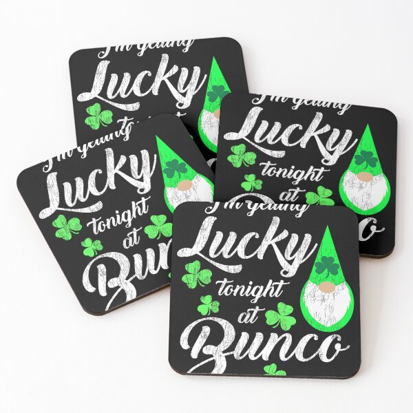 Item preview, Funny Bunco St. Patrick's Day Gnome Getting Lucky At Bunco designed and sold by BalladOfZeus.