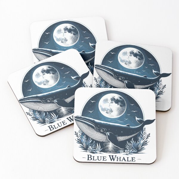 Item preview, Dark Shadows Blue Whale designed and sold by bihtti.