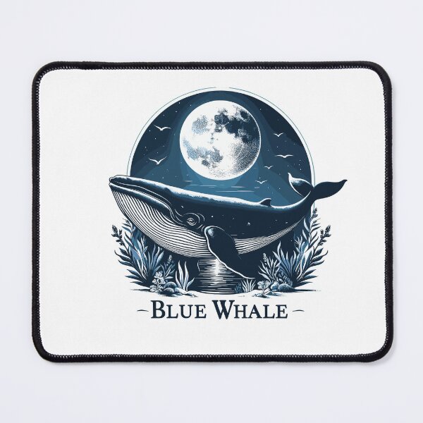 Item preview, Dark Shadows Blue Whale designed and sold by bihtti.