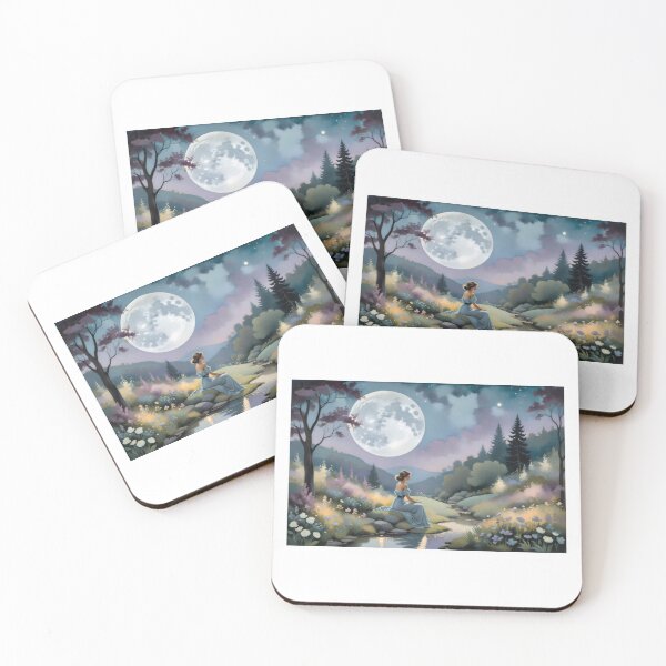 Item preview, Whispering Wisteria: Soothing Moonlit Garden Oasis designed and sold by PanoramaPrints.