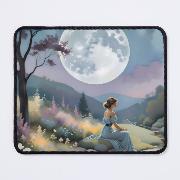 Item preview, Whispering Wisteria: Soothing Moonlit Garden Oasis designed and sold by PanoramaPrints.