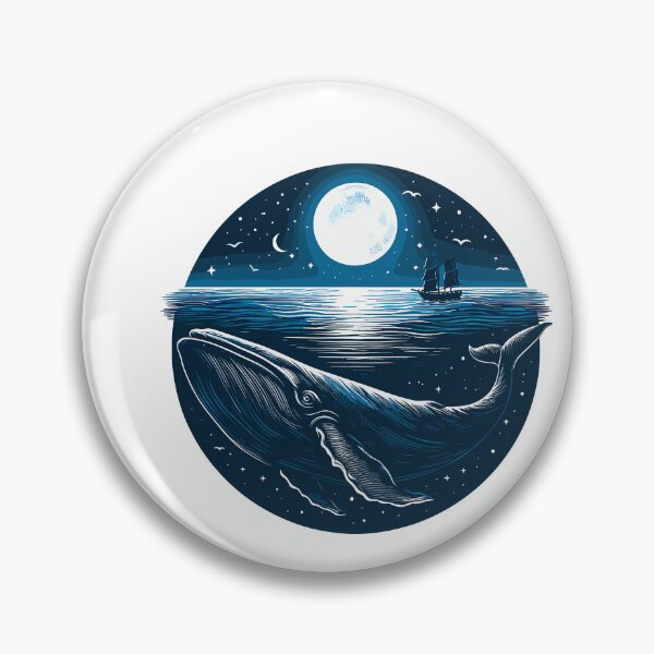 Item preview, Dark Shadows Blue Whale designed and sold by bihtti.