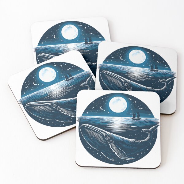 Item preview, Dark Shadows Blue Whale designed and sold by bihtti.