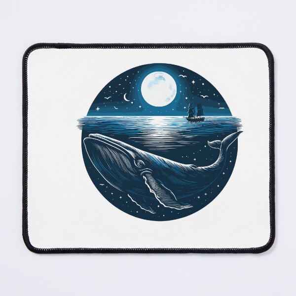 Item preview, Dark Shadows Blue Whale designed and sold by bihtti.