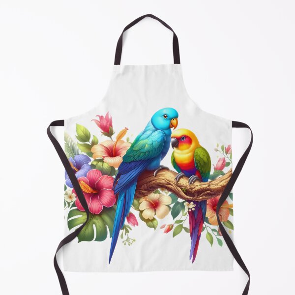 Item preview, Two beautiful parrots are resting on a branch designed and sold by CreativeSparkzz.