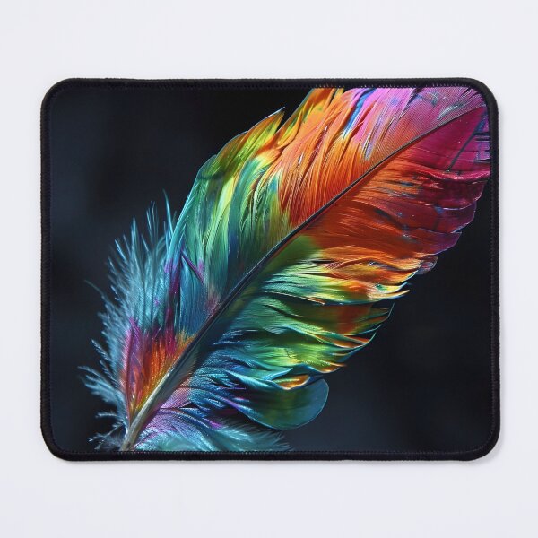 Item preview, Stunningly colorful tie dye feather print designed and sold by dcrc.