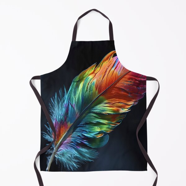 Item preview, Stunningly colorful tie dye feather print designed and sold by dcrc.
