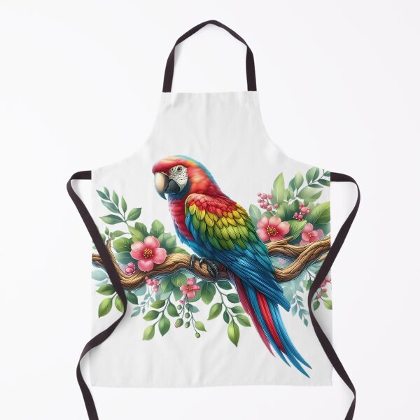 Item preview, A beautiful parrot rests on a branch designed and sold by CreativeSparkzz.