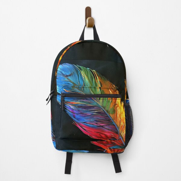 Item preview, stunningly colorful tie dye feather print designed and sold by dcrc.