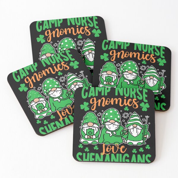 Item preview, Funny Camp Nurse Gnomies Love  St. Patrick's Day designed and sold by BalladOfZeus.