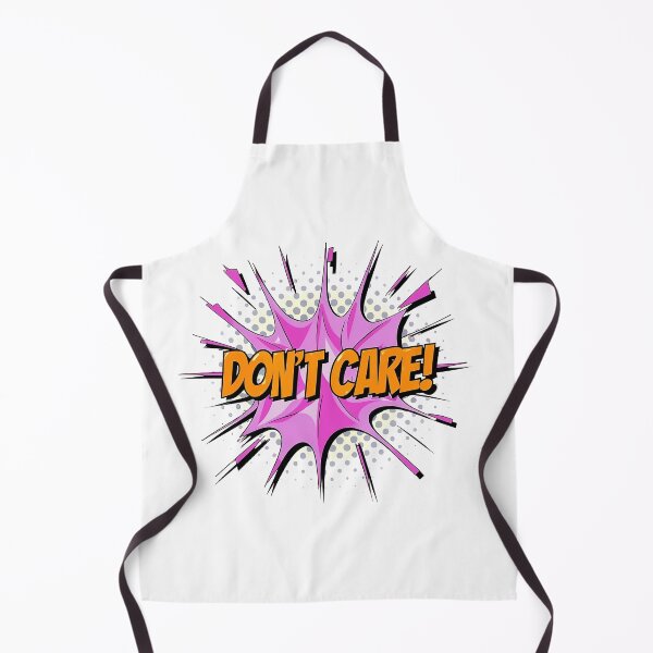Item preview, Bold 'Don't Care' Design in Vibrant Purple and Orange designed and sold by Pro AguiZoul Art.
