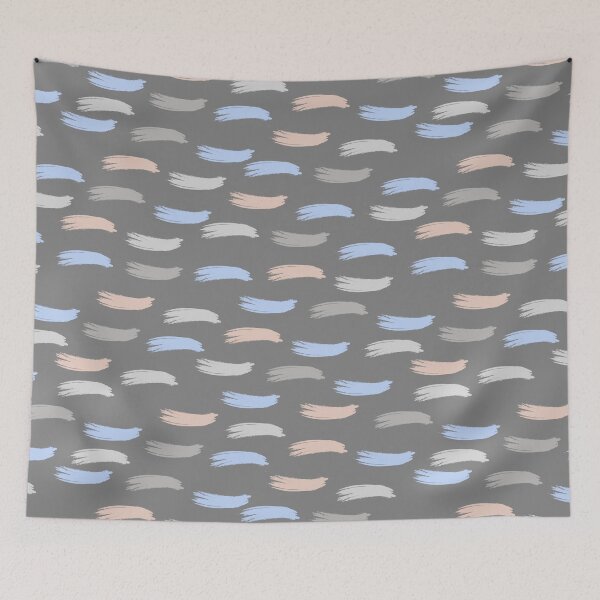 Item preview, Beautiful Baby Pink and Blue Paint Brush theme designed and sold by EMMonovi.