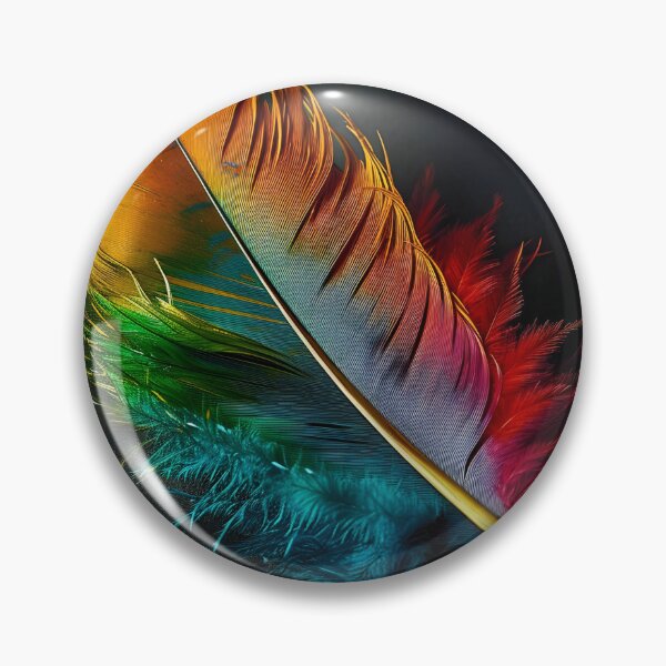 Item preview, stunningly colorful tie dye feather print designed and sold by dcrc.