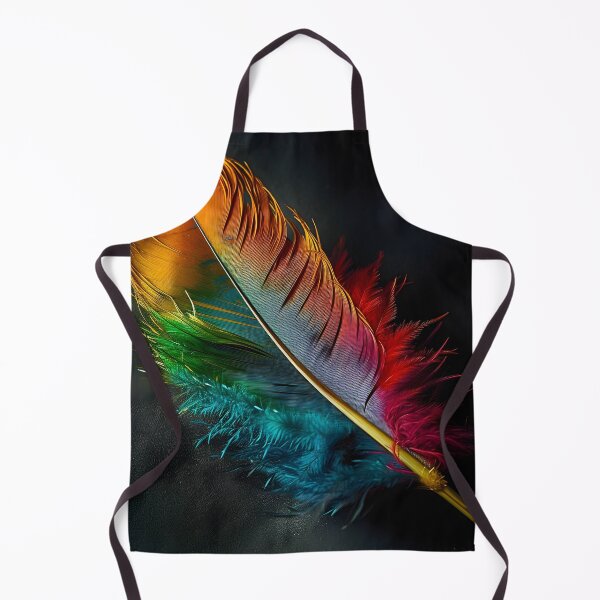 Item preview, stunningly colorful tie dye feather print designed and sold by dcrc.