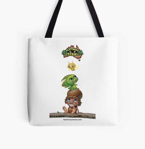 Mythic Australia Kip and Pip Squeak All Over Print Tote Bag