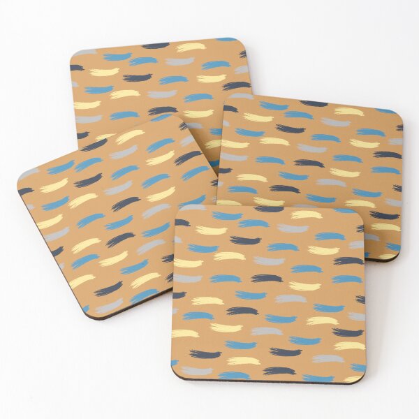 Item preview, Beautiful Yellow and Blue Paint Brush theme designed and sold by EMMonovi.