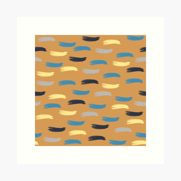 Item preview, Beautiful Yellow and Blue Paint Brush theme designed and sold by EMMonovi.