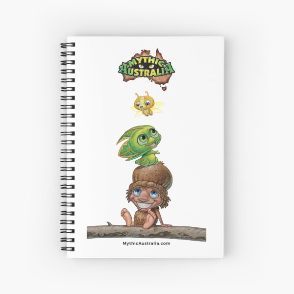 Mythic Australia Kip and Pip Squeak Spiral Notebook