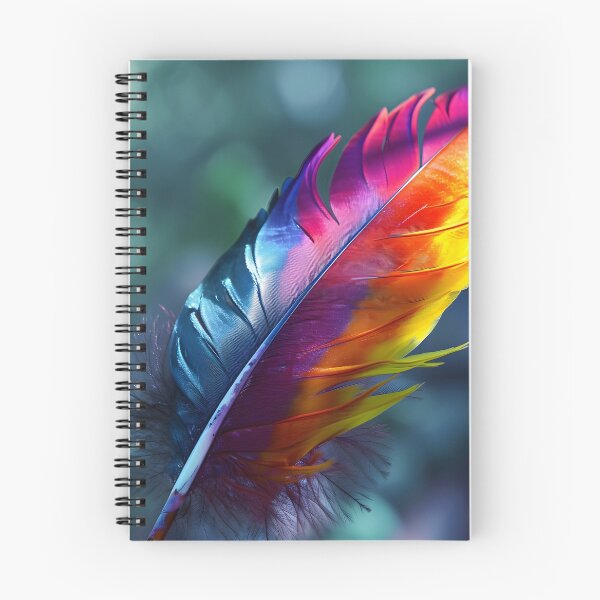 Item preview, stunningly colorful tie dye feather print designed and sold by dcrc.