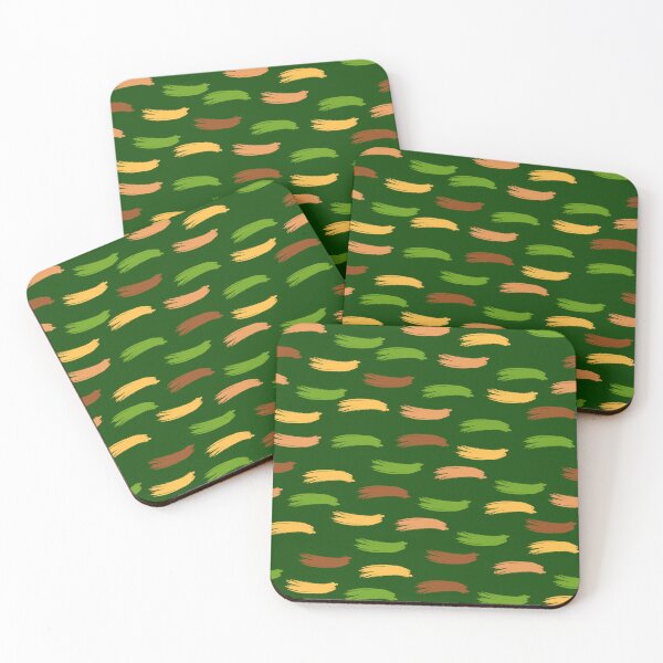Item preview, Beautiful Green and Yellow Paint Brush theme designed and sold by EMMonovi.