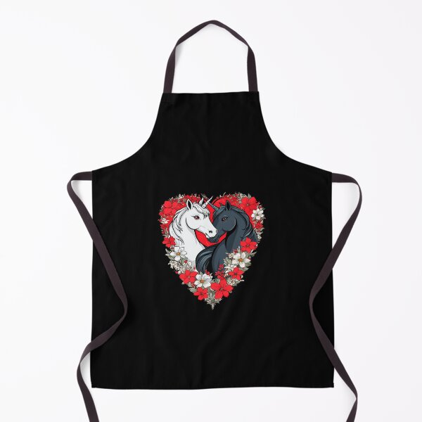 Item preview, February 14th, black and white unicorns designed and sold by PETS ABC.