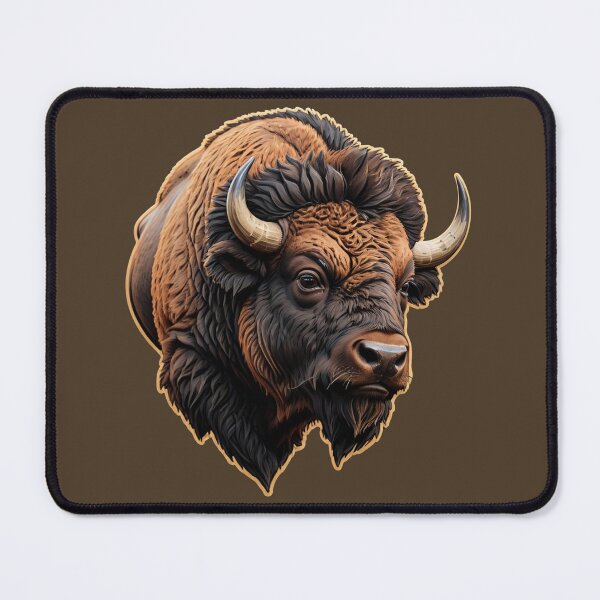 Artikelvorschau, Bison (Animationsporträt) Logo-Stil entworfen und verkauft von Gilby-Designs.