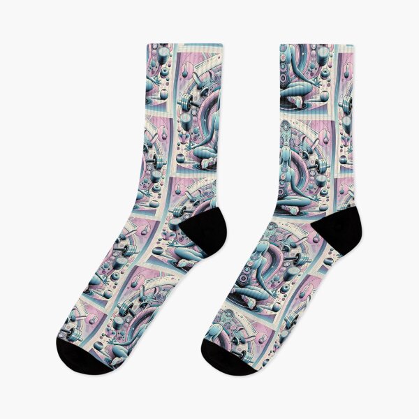 Item preview, Futuristic Harmony: Meditation Meets Strength designed and sold by JoYipYipYip.