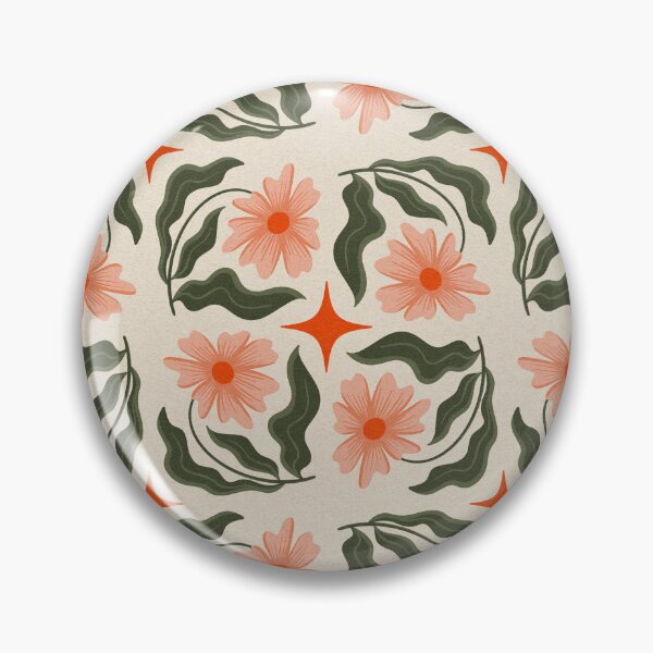 Item preview, Pink and Orange Flower Sparkly Pattern  designed and sold by wmilyyy.