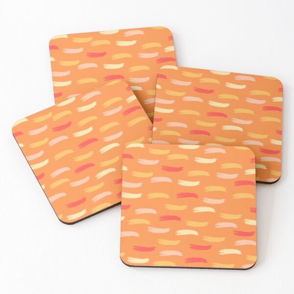 Item preview, Beautiful Orange and Pink Paint Brush theme designed and sold by EMMonovi.