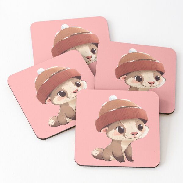 Item preview, Cute ferret designed and sold by ElderDruidArt.