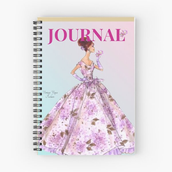 Item preview, Vintage Style Chic Couture Hardcover Journaal designed and sold by Mizjean.