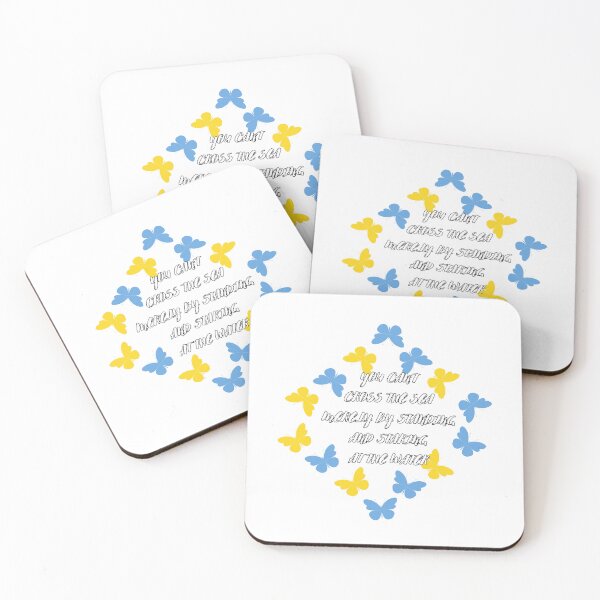 Item preview, You Can’t Cross The Sea Without Action Butterflies designed and sold by Quote Gallery.