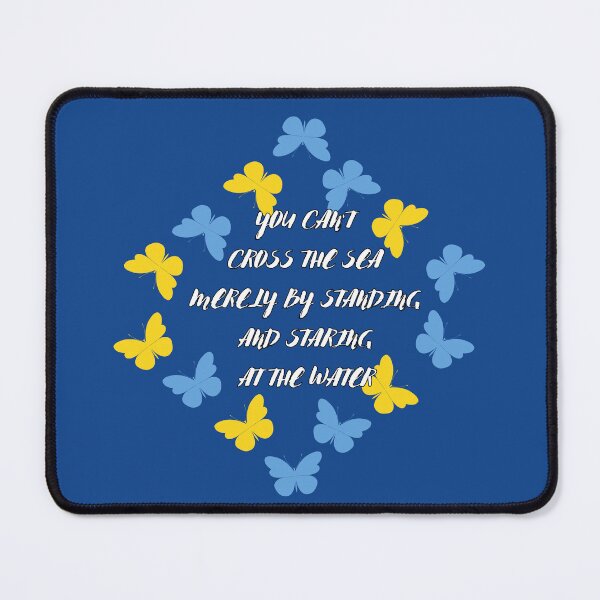 Item preview, You Can’t Cross The Sea Without Action Butterflies designed and sold by Quote Gallery.
