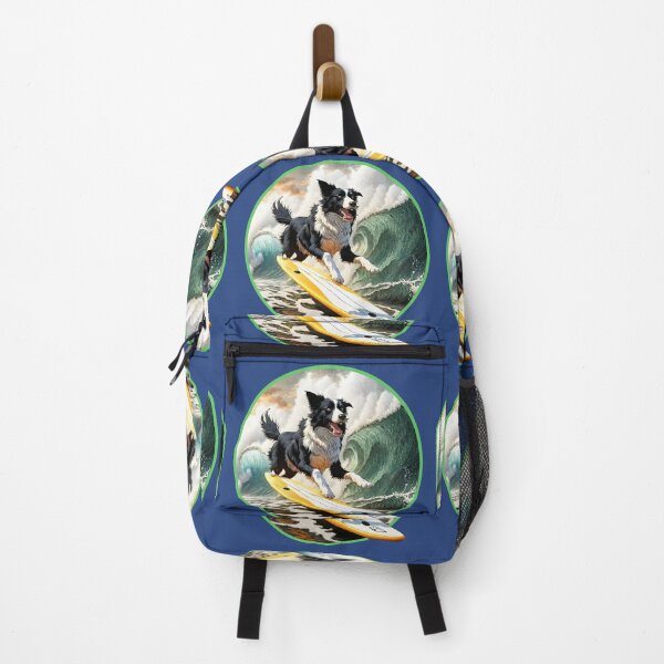 Item preview, Surfing Paws: Border Collie Riding the Waves designed and sold by leyfinder.