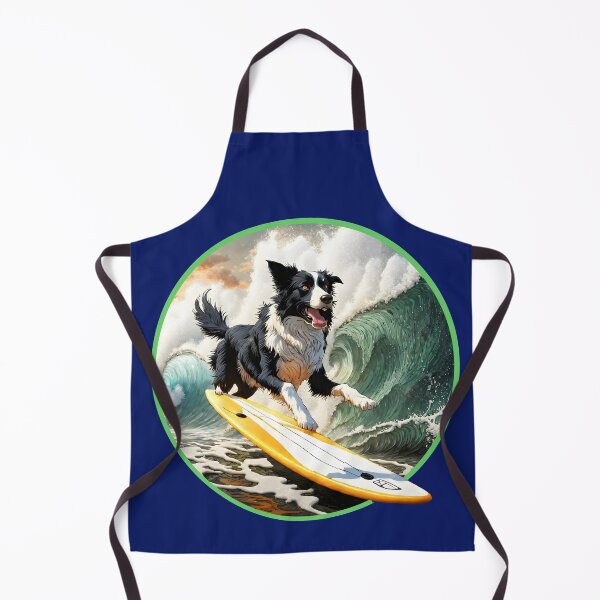 Item preview, Surfing Paws: Border Collie Riding the Waves designed and sold by leyfinder.