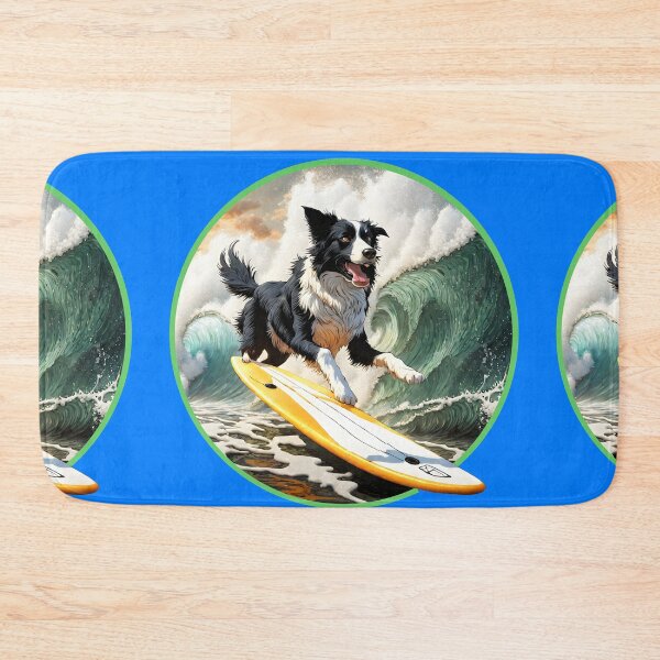 Item preview, Surfing Paws: Border Collie Riding the Waves designed and sold by leyfinder.