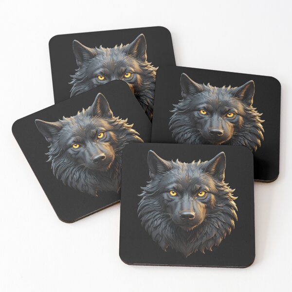 Item preview, Black Wolf ( animation portrait ) Logo Style designed and sold by Gilby-Designs.