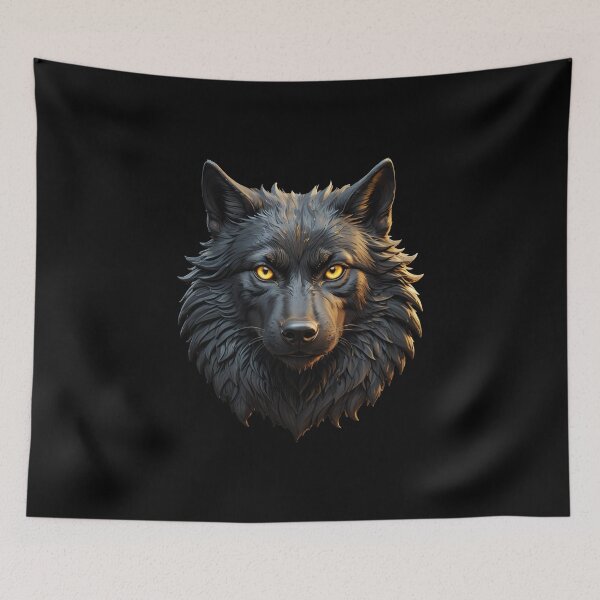 Item preview, Black Wolf ( animation portrait ) Logo Style designed and sold by Gilby-Designs.