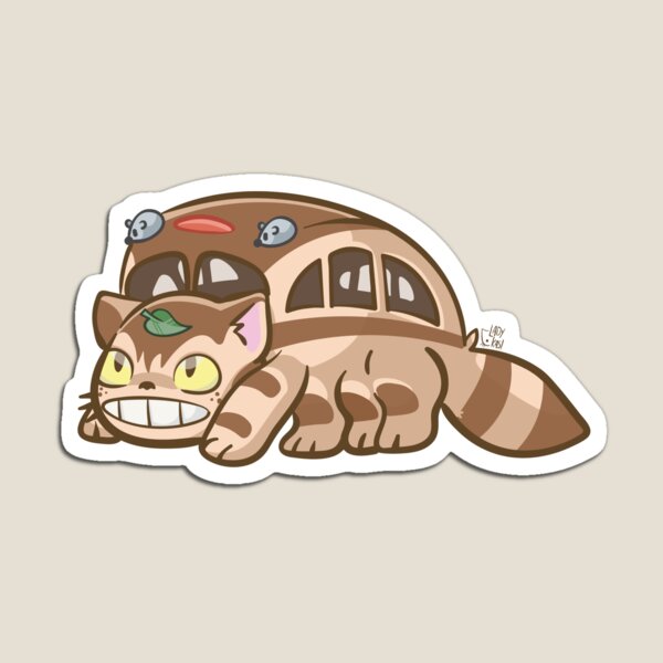 Vista previa del artículo con la obra «CatBus [ Mi vecino Totoro ]», diseñado y vendido por Lady-Kasi.